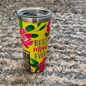 New! Tervis Vibrant Floral Tumbler - Best Mom Ever, Stainless 20 oz